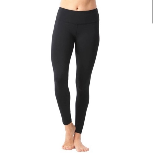 90 DEGREES BY REFLEX Black Athletic Legging Tights - Picture 1 of 5